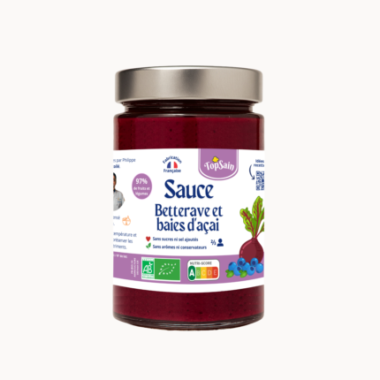 Sauce betterave et baies d'açai